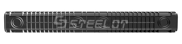 Лоток пластиковый SteePlain DN100 H55 с решеткой пластиковой, Кл.А