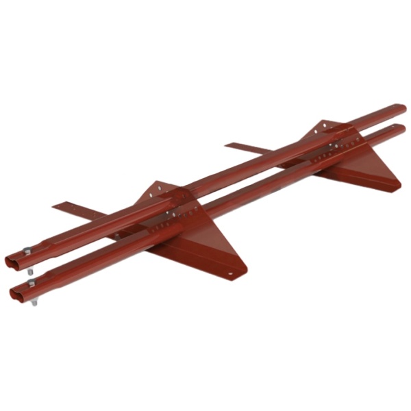 Снегозадержатель для композитной черепицы Roofsystems Prestige 2 опоры, 2 трубы, овал 45х25, L=1200 мм, RAL 3009