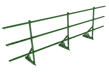 Ограждение кровельное для фальцевой кровли Roofsystems Prestige Next фальц, H=900 мм RAL 6002, L=3000 мм