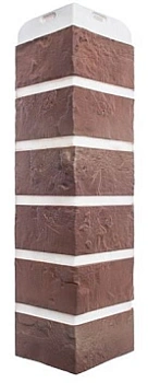 Угол фасадный Альта Профиль, Кирпич Рижский, 440 х 110 мм цвет: 01