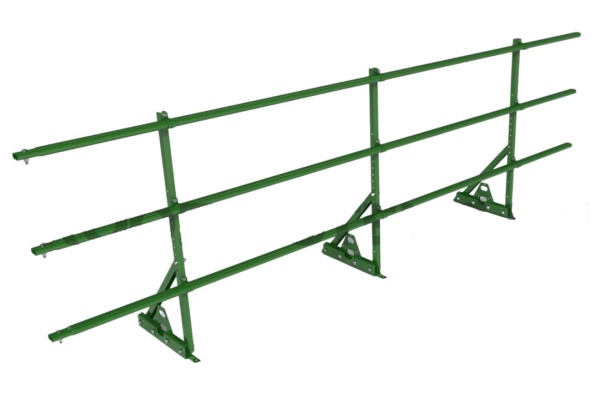 Ограждение кровельное для фальцевой кровли Roofsystems Prestige Next фальц, H=900 мм RAL 6002, L=3000 мм