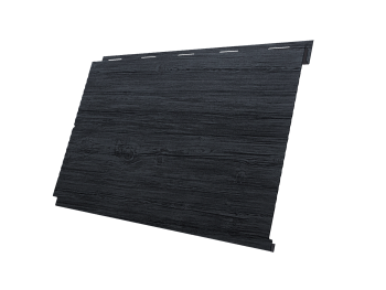 Металлический сайдинг Grand Line, Вертикаль Line 0.45 мм, Print Premium, Grey Wood TwinColor