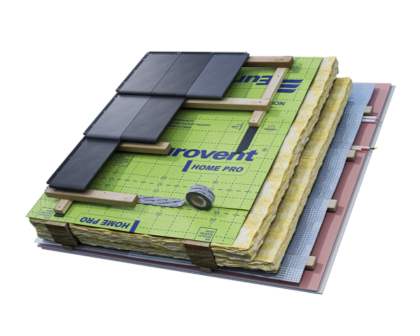 Eurovent HOME PRO 135, Трехслойная супердиффузионная ветрозащитная мембрана, 75 м²