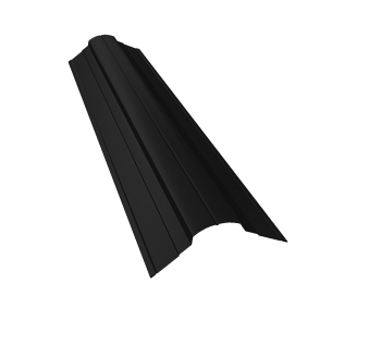 GL Планка конька фигурного, 70х70 мм 0.45 мм, PE-Double, RAL 9005, L=3000 мм