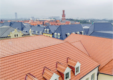 Керамическая черепица Rongguan Flat, цвет: медный