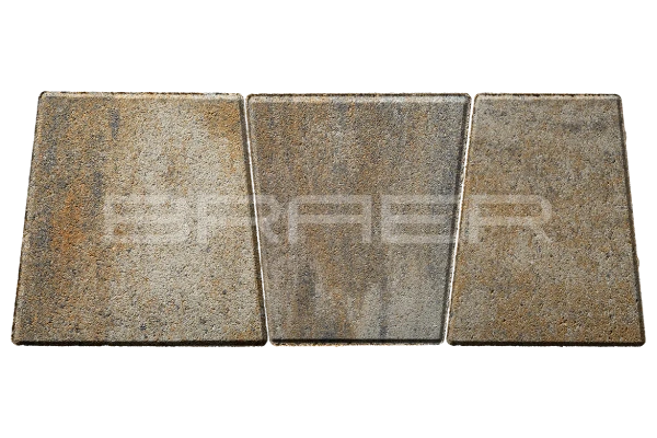 Тротуарная плитка Braer Старый город Веймар 60 мм 128х93х160, 145х110х160, 163х128х160 мм, цвет: Color Mix Песчаник