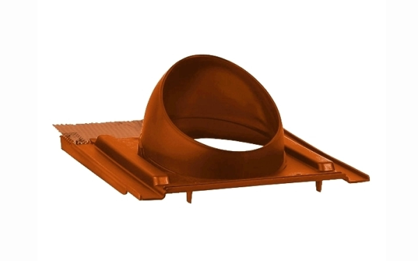 Основание для вент.трубы Krovent Krovent General-Purpose для керамической черепицы 125/150 мм красно-коричневый