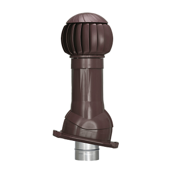 Комплект вентиляции Gervent для профлиста-20 150/ИЗ/160 мм коричневый