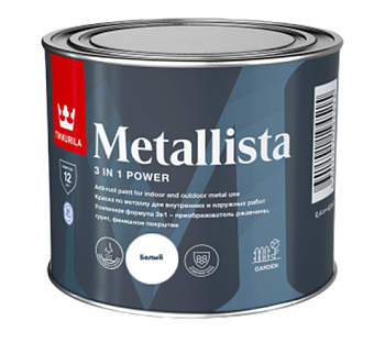 Краска по ржавчине Tikkivala Metallista, глянцевая, база А, уп 0.8 л Цвет: колеровка