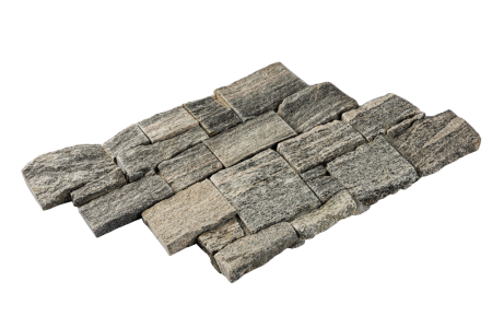 Гранит, 3D панель из камня, 550х200 мм, Country Sesame Grey, 4 шт/уп