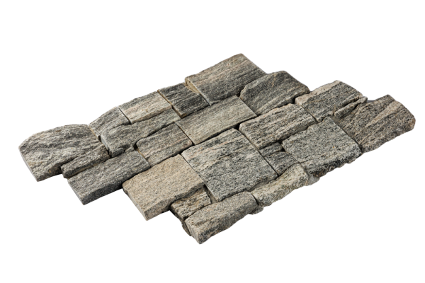 Гранит, 3D панель из камня, 550х200 мм, Country Sesame Grey, 4 шт/уп