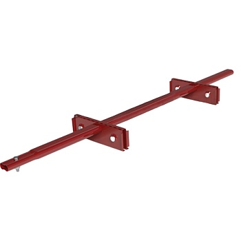 Снегозадержатель для фальцевой кровли Roofsystems Prestige Single фальц 2 опоры, 2 трубы, овал 45х25, L=1200 мм, RAL 3009