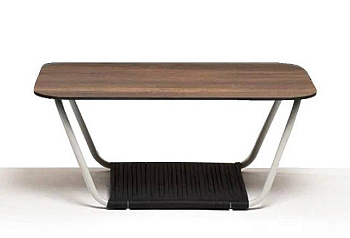 Стол журнальный из HPL, Глория, 90х60 см цвет: дуб