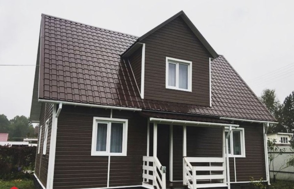 Сайдинг Альта Профиль, Kanada+ премиум, 3660х264 мм., цвет: темный орех