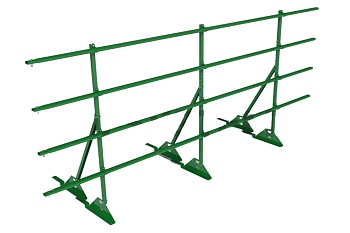 Ограждение кровельное для композитной черепицы Roofsystems Prestige композит, H=1200 мм RAL 6002, L=3000 мм