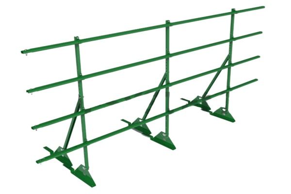 Ограждение кровельное для композитной черепицы Roofsystems Prestige композит, H=1200 мм RAL 6002, L=3000 мм