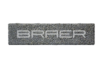 Тротуарная плитка Braer Ригель 60 мм 320х80 мм, цвет: Гранит на черном Select