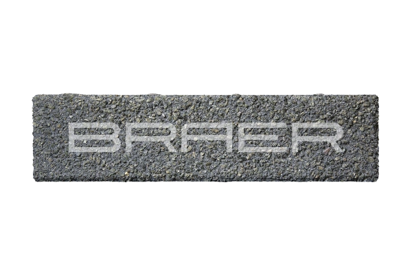 Тротуарная плитка Braer Ригель 60 мм 320х80 мм, цвет: Гранит на черном Select