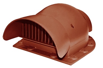 Кровельный вентиль Krovent KTV Seam, для фальцевой и мягкой кровли красно-коричневый