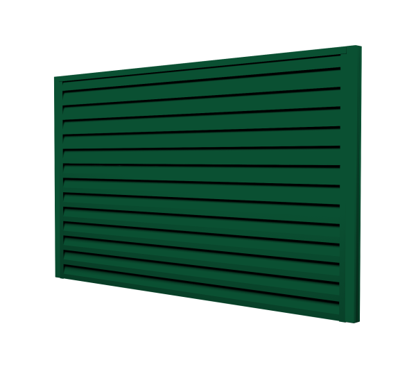 Ламель для забора жалюзи, Tokyo new, с пленкой 0.45 мм, Drap TX, RAL 6005