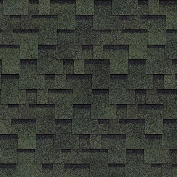 Битумная черепица Shinglas, Оптима цвет: Аккорд зеленый, 3 м² / уп.