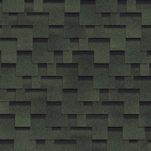 Битумная черепица Shinglas, Оптима цвет: Аккорд зеленый, 3 м² / уп.