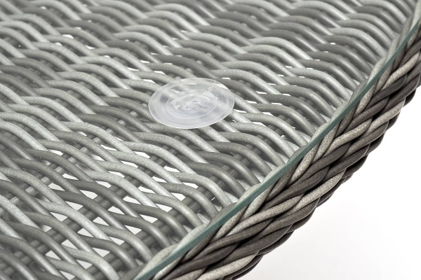 Стол плетеный круглый Эспрессо, Ø 150 см, высота 75 см цвет: графит