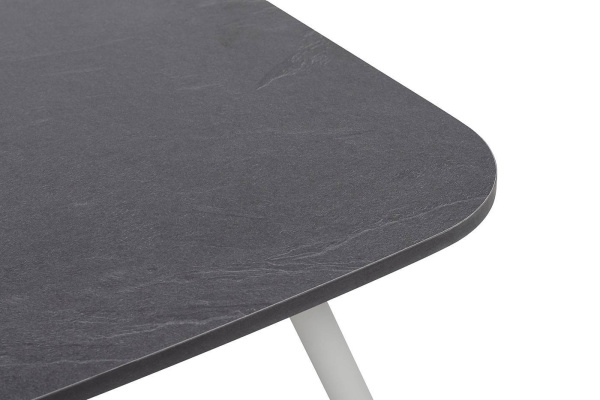 Стол журнальный из HPL, Верона, 120х65 см, H40см,каркас светло-серый муар, цвет столеш. серый гранит