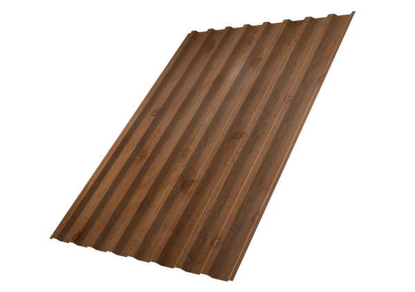 Профилированный лист GL C20 B, 0.45 мм, Print Premium, Pine Wood Fresh Профилированный лист GL C20 B, 0.45 мм, Print Premium, Pine Wood Fresh