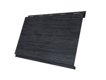 Металлический сайдинг Grand Line, Вертикаль Classic 0.45 мм, Print Premium, Grey Wood TwinColor