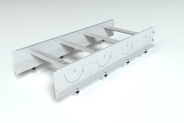 Лестница кровельная маршевая, универсальная Roofsystems Prestige Next, 660 мм, L=1200 мм RAL 9003
