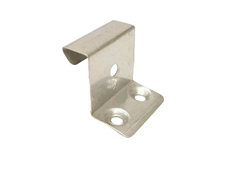 Кляммер кровельный неподвижный нержавейка 25 мм с углублёнными отверстиями