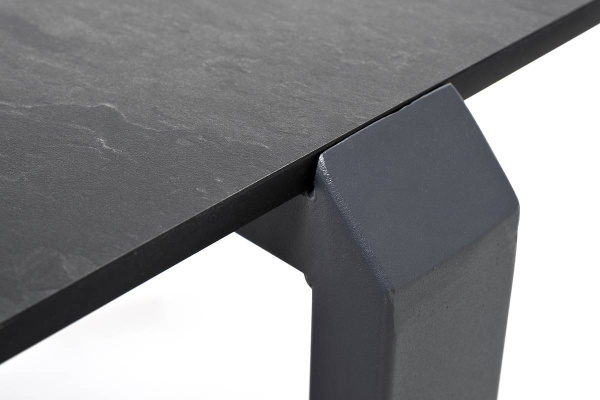 Столик журнальный из HPL, Варадеро, 110х60см, H43см, карк алюм темно-серый, цвет столеш.серый гранит