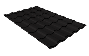 Профиль волновой Grand Line кредо 0.45 мм, Drap-double TX, RAL 9005