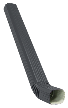 Труба прямоугольная с коленом Vortex, Ø 102 мм, L=3000 мм, RAL 7024