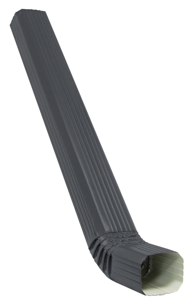 Труба прямоугольная с коленом Vortex, Ø 102 мм, L=3000 мм, RAL 7024