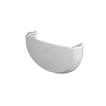 Заглушка желоба, Технониколь оптима Ø 120 мм, цвет: белый
