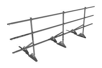 Ограждение кровельное для композитной черепицы Roofsystems Prestige композит, H=900 мм RAL 7042, L=3000 мм