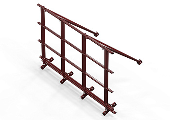 Ограждение кровельное со снегозадержателем для фальц, Orima SYNL, H=1100 мм, L= 3000 мм RR 29