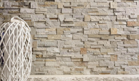 Сланец, 3D панель из камня, 350х180 мм, Modern Beige Slate