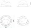 Основание для канализационной вент. трубы Krovent Base-VT Seam 110 мм черный