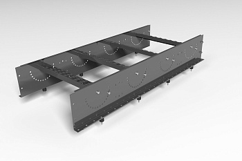 Лестница кровельная маршевая, универсальная Roofsystems Prestige Next, 800 мм, L=1200 мм RAL 7016
