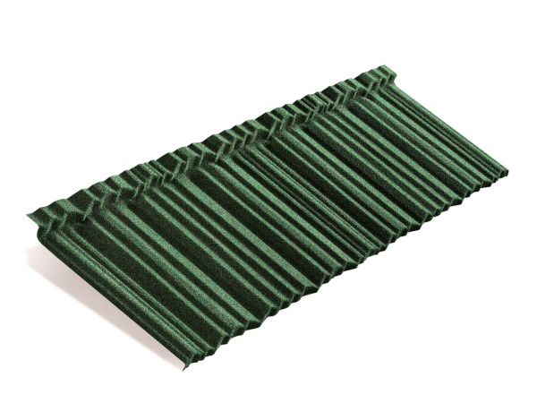 Композитная черепица Metrotile MetroShake 2, 1330 х 415 мм цвет:  зеленый