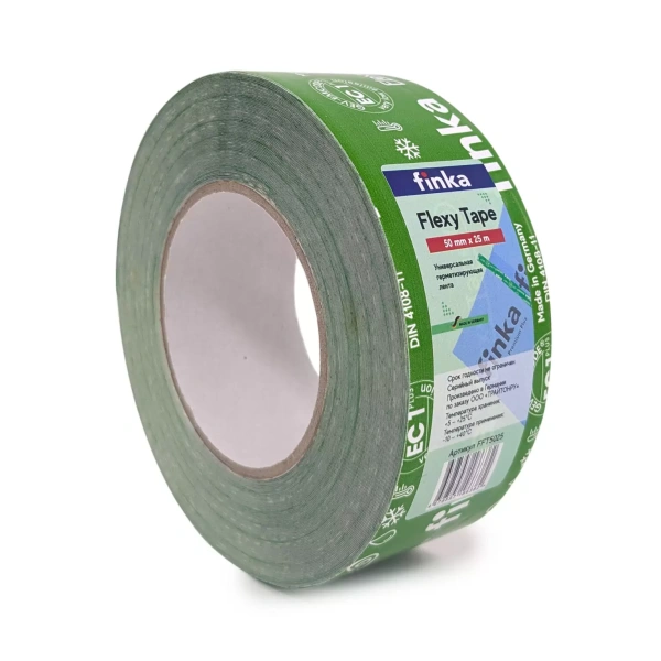 Клейкая лента односторонняя Finka Flexy Tape 50 мм x 25 м