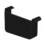 Заглушка желоба квадратная, левая, Galeco STAL 2 125/80 х 80 мм, RAL 9005