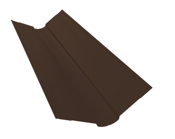 GL Планка ендовы верхней, фигурной, 100х100 мм 0.45 мм, Drap ST, RAL 8017, L=3000 мм