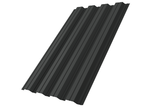 Профилированный лист GL НC44 А, 0.5 мм, Rooftop Бархат, RAL 7016