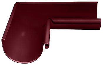 Угол желоба внутренний 90° Grand Line Ø 125 мм PE, RAL 3005