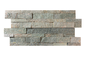 Кварцит, 3D панель из камня, 600х150 мм, Natural Shimla white, 8 шт/уп