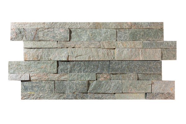 Кварцит, 3D панель из камня, 600х150 мм, Natural Shimla white